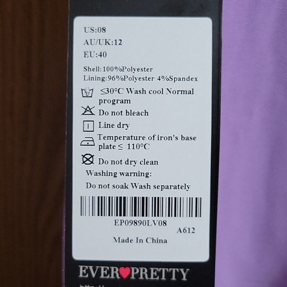 Formal long dress purple dress flowy size 8 - Picture 4 of 11